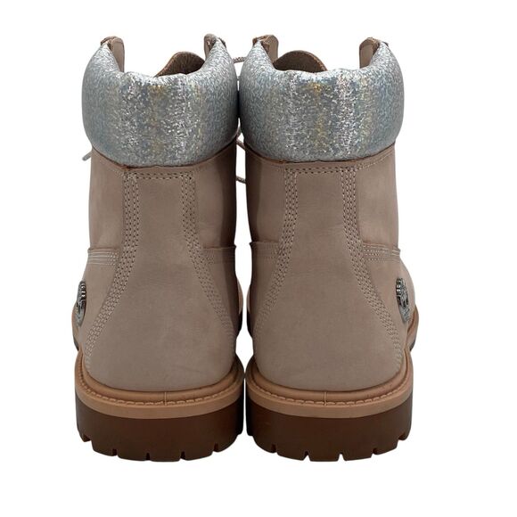 Timberland Heritage 6” Waterproof Boots Light Pink Nubuck Women's Size 9 (HF7) - Picture 5 of 14